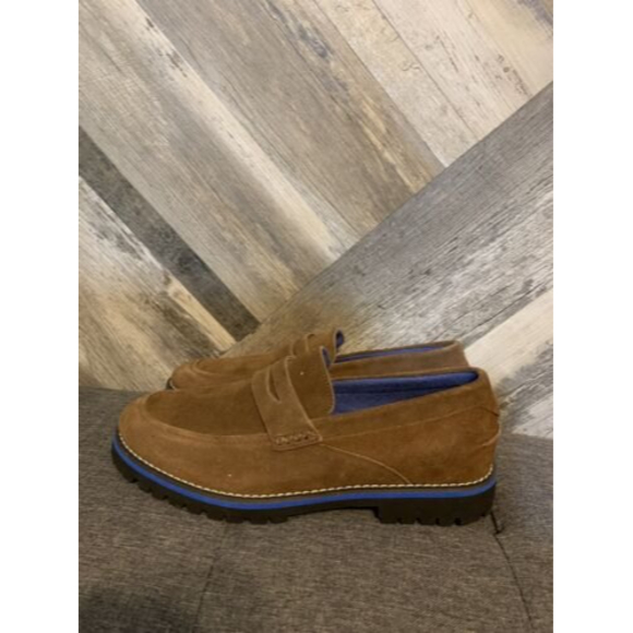 NWOT Nautica Mens Size 8 Suede Brown Leather  Slip Ons main image 5